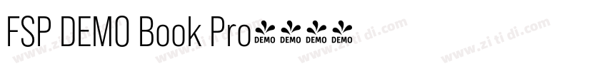 FSP DEMO Book Pro字体转换 FSP DEMO Book Pro字体转换